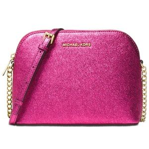 Michael kors cindy large dome pink